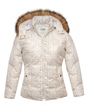 Girls Jacket Quilted Magic White